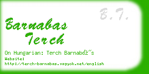 barnabas terch business card